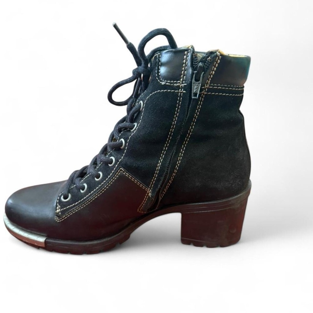 Fly London Black Combat Boots EU 40/US 9 - Picture 5 of 8